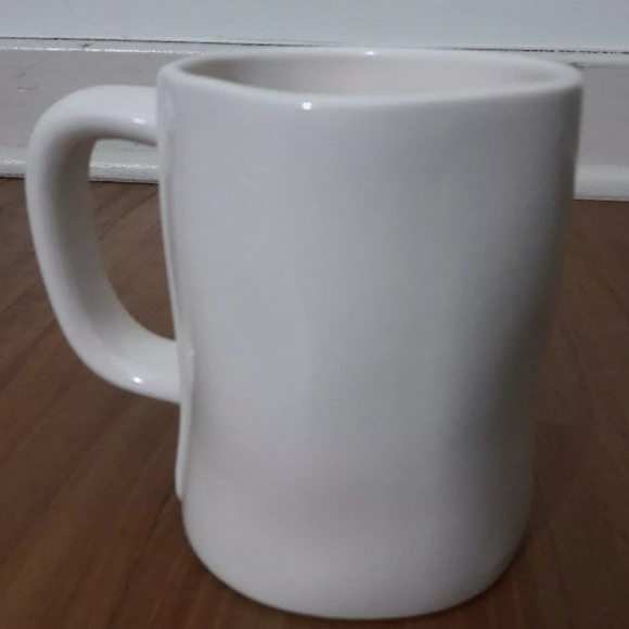 Rae Dunn "HOT MESS" Coffee Tea Mug Eggshell Black - Picture 3 of 5